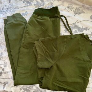 Olive Green Mandala Scrubs